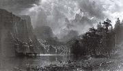 Albert Bierstadt Between the mountains of the Sierra Nevada in Californie oil painting picture wholesale